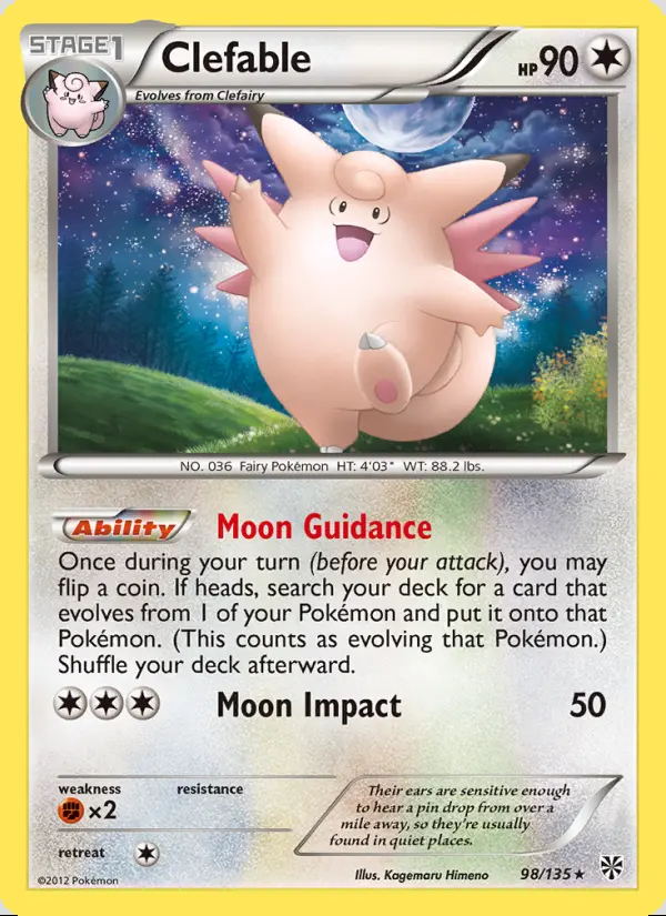 Image of the card Clefable