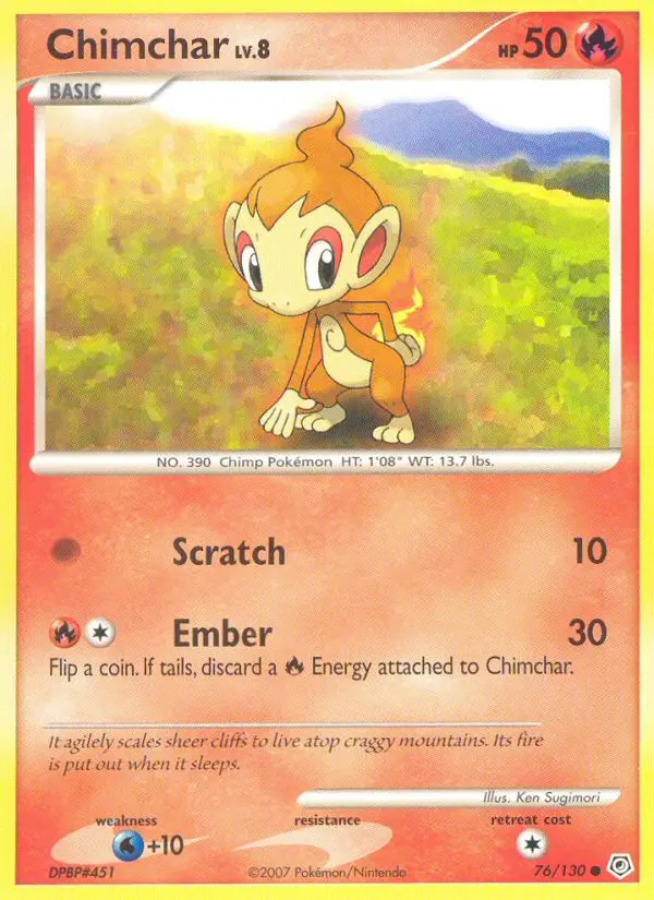 Image of the card Chimchar