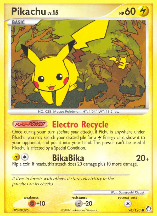Image of the card Pikachu