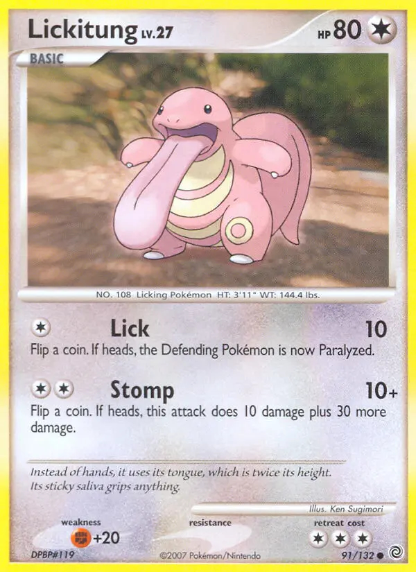Image of the card Lickitung