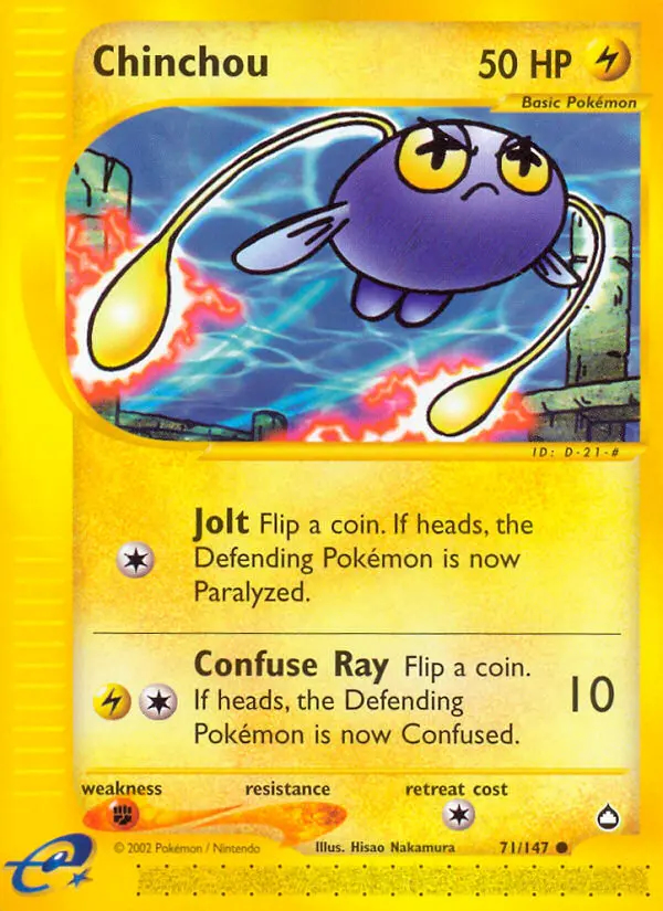 Image of the card Chinchou