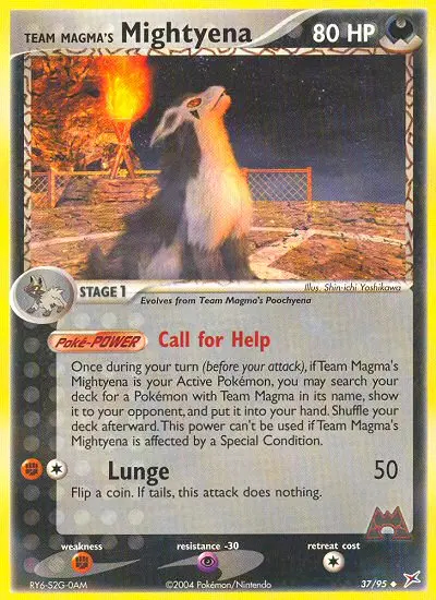Image of the card Team Magma's Mightyena