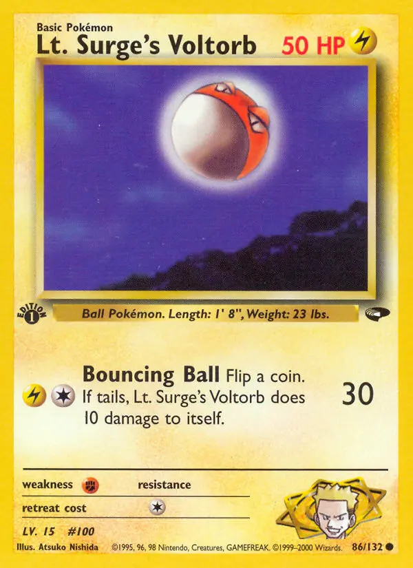 Image of the card Lt. Surge's Voltorb