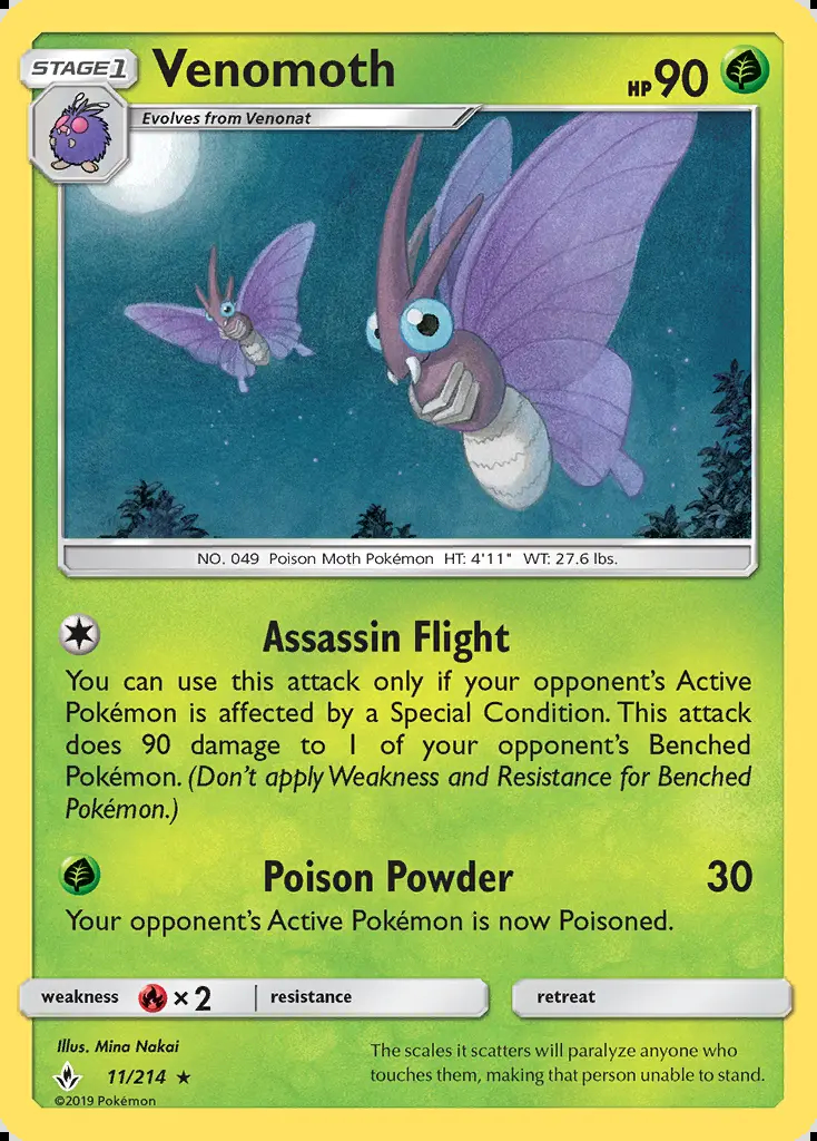 Image of the card Venomoth