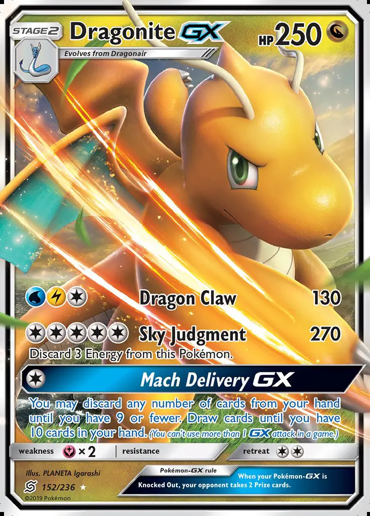 Image of the card Dragonite GX