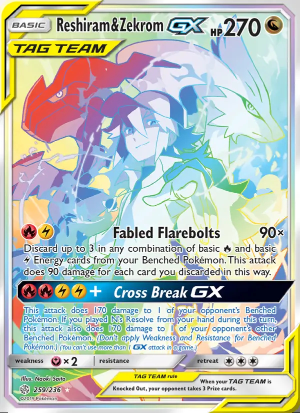 Image of the card Reshiram & Zekrom GX