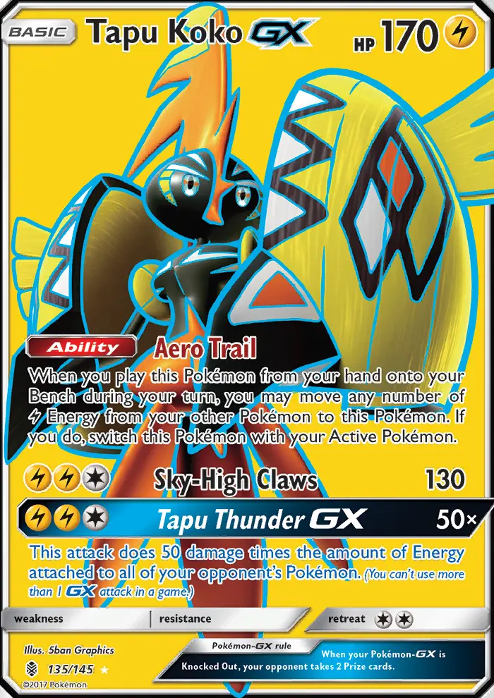 Image of the card Tapu Koko GX