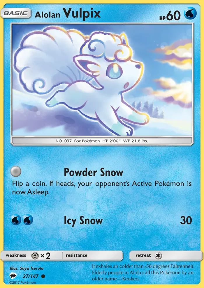 Image of the card Alolan Vulpix