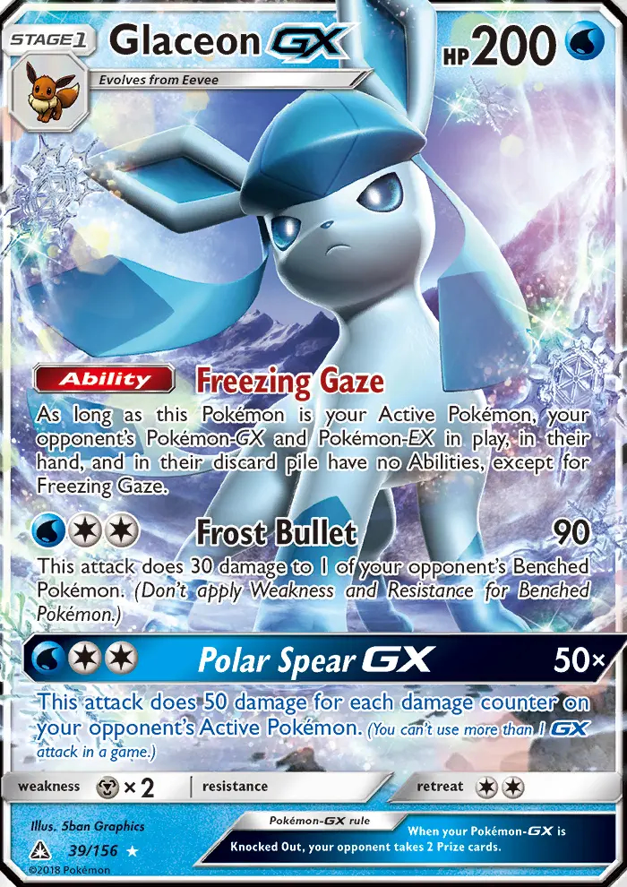 Image of the card Glaceon GX