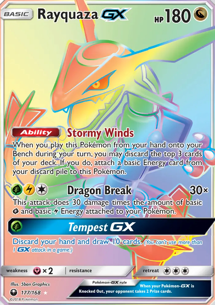 Image of the card Rayquaza GX