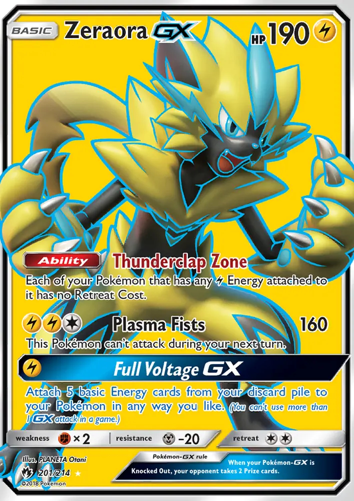 Image of the card Zeraora GX