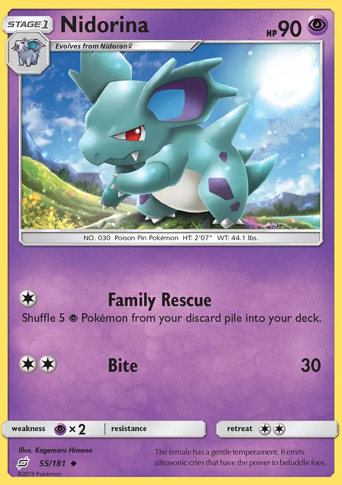 Image of the card Nidorina