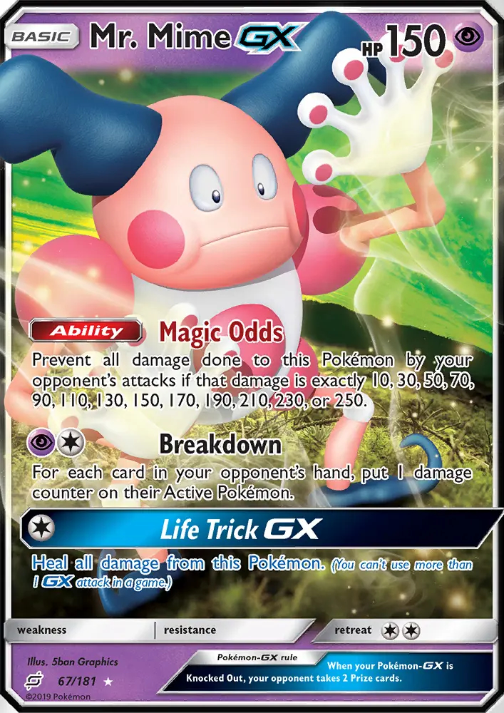 Image of the card Mr. Mime GX