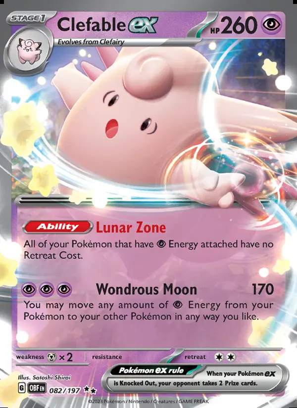 Image of the card Clefable ex