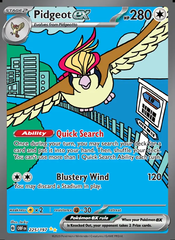 Image of the card Pidgeot ex