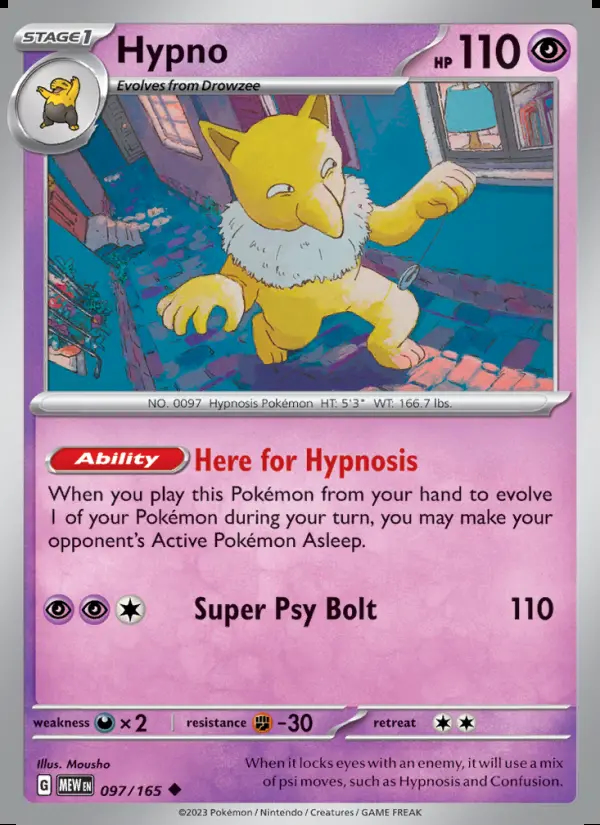Image of the card Hypno