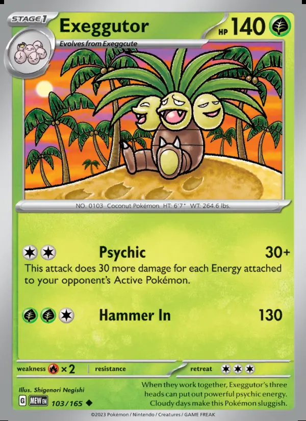 Image of the card Exeggutor