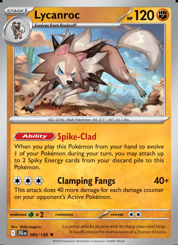 Image of the card Lycanroc