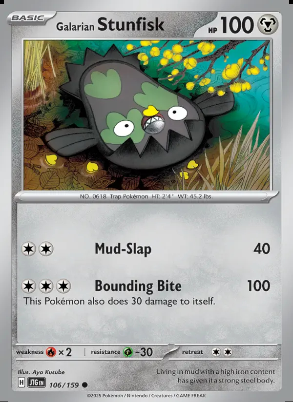 Image of the card Galarian Stunfisk