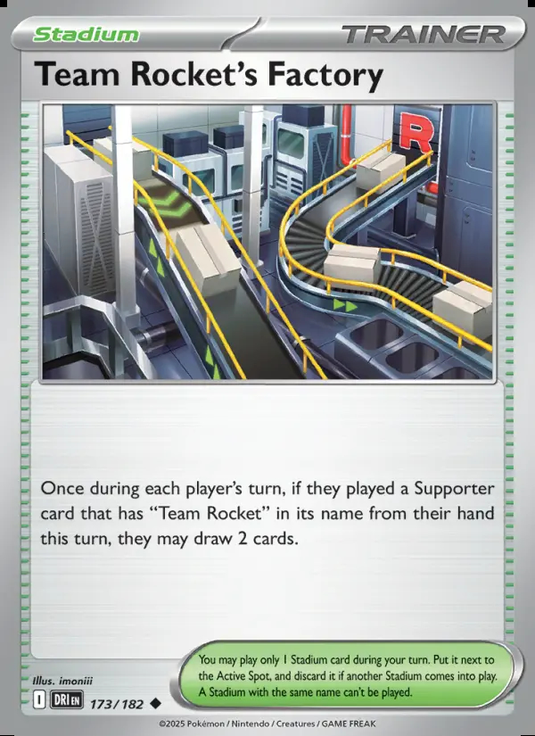 Image of the card Team Rocket's Factory