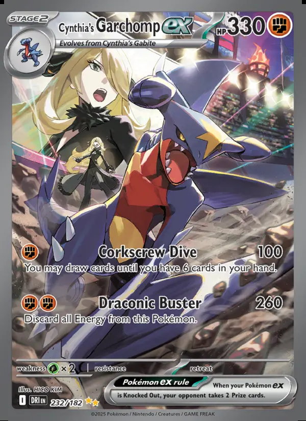 Image of the card Cynthia's Garchomp ex