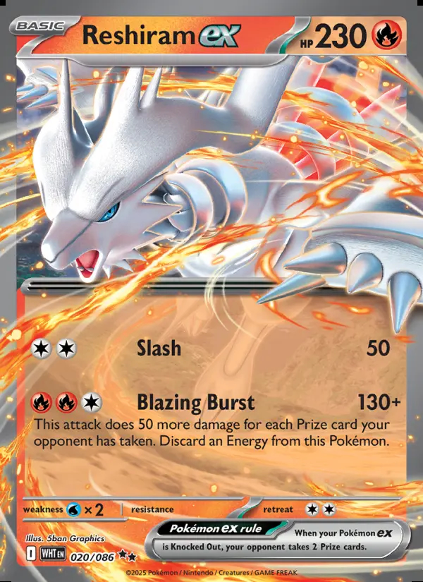 Image of the card Reshiram ex