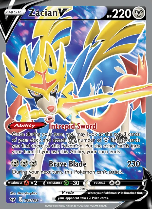 Image of the card Zacian V