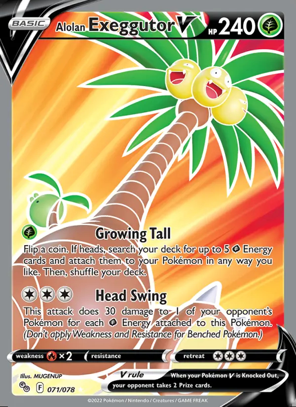 Image of the card Alolan Exeggutor V