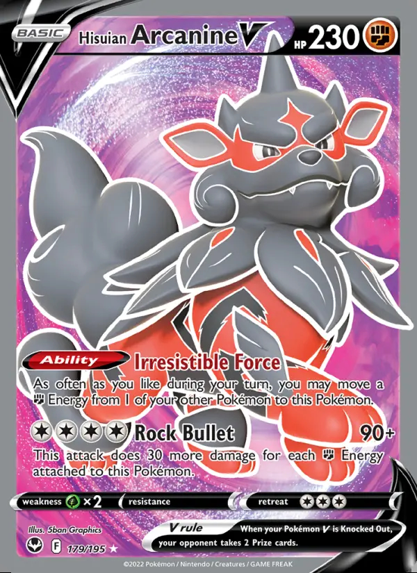 Image of the card Hisuian Arcanine V