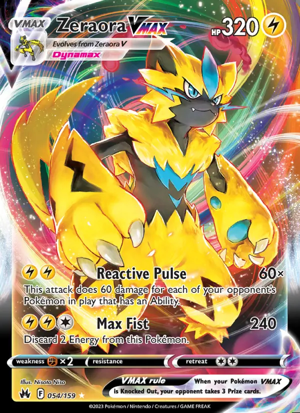 Image of the card Zeraora VMAX