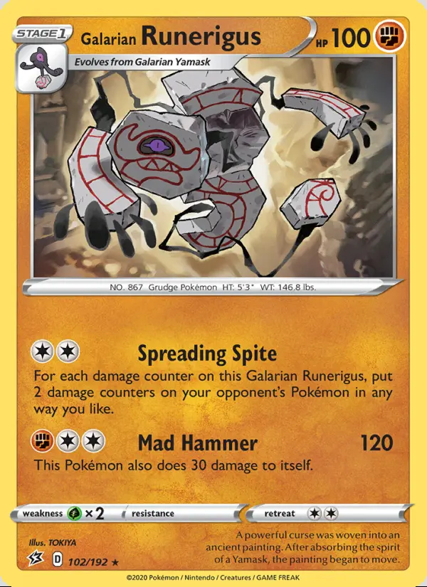 Image of the card Galarian Runerigus