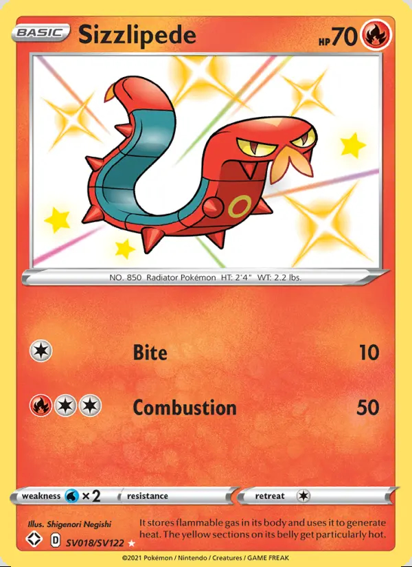 Image of the card Sizzlipede