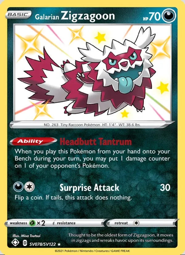 Image of the card Galarian Zigzagoon