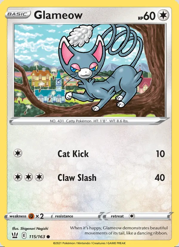 Image of the card Glameow