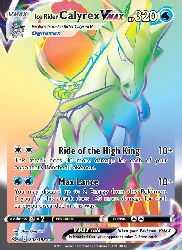 Image of the card Ice Rider Calyrex VMAX