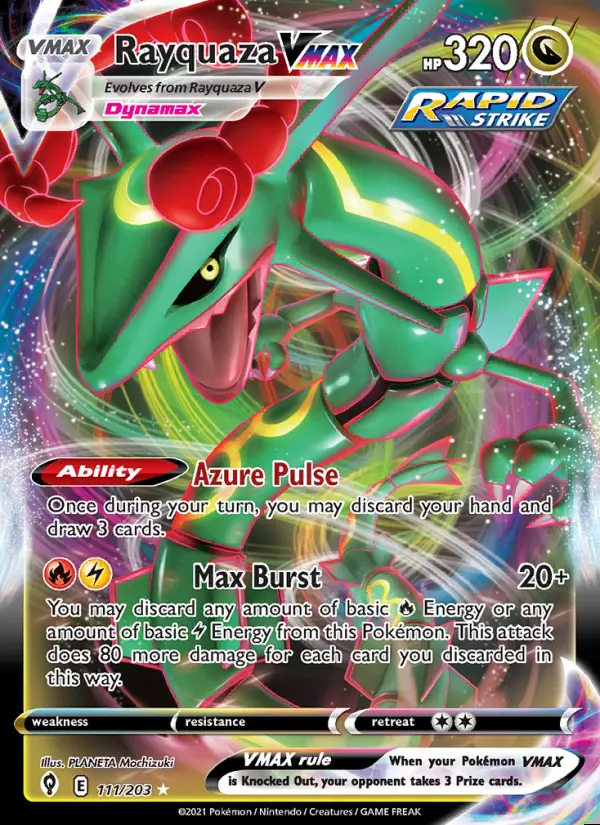 Image of the card Rayquaza VMAX