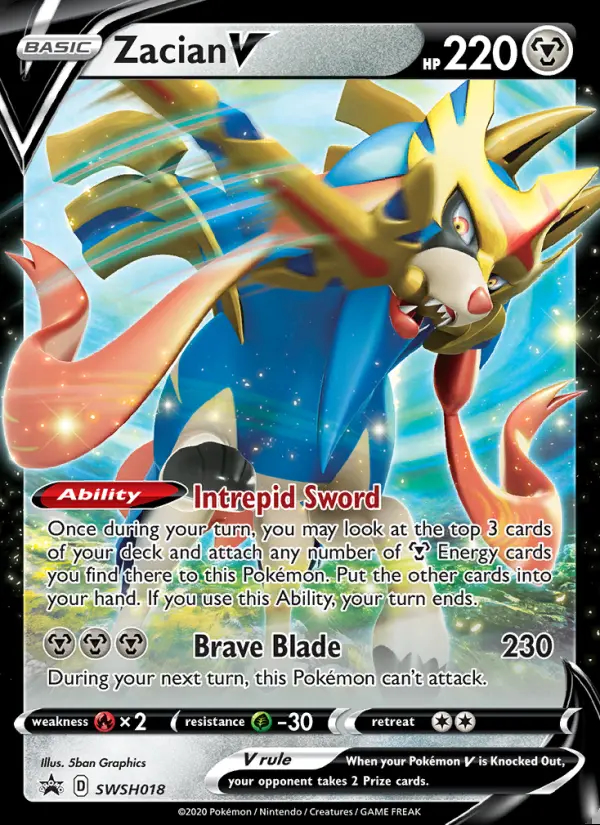 Image of the card Zacian V