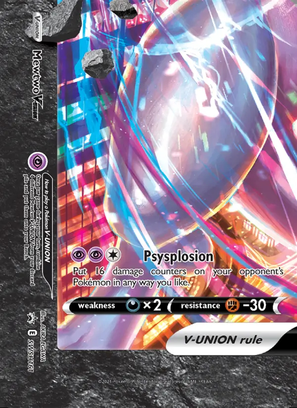 Image of the card Mewtwo V-UNION