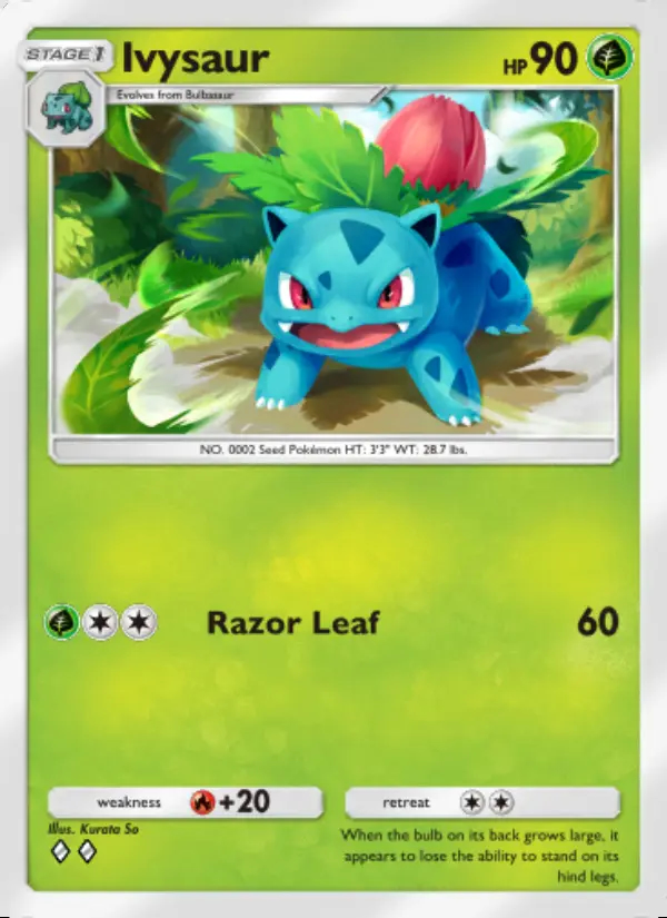 Image of the card Ivysaur