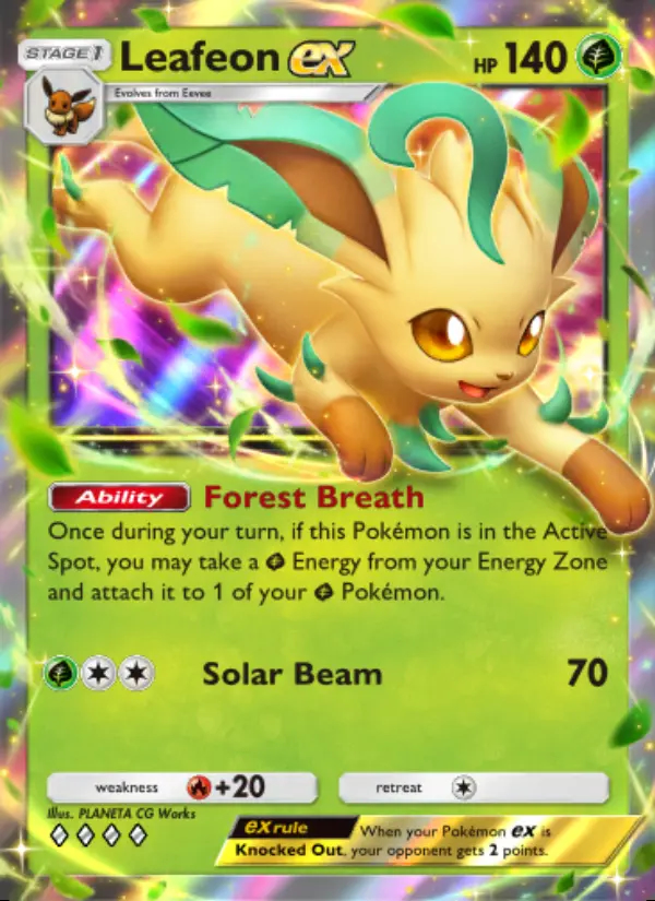Image of the card Leafeon ex