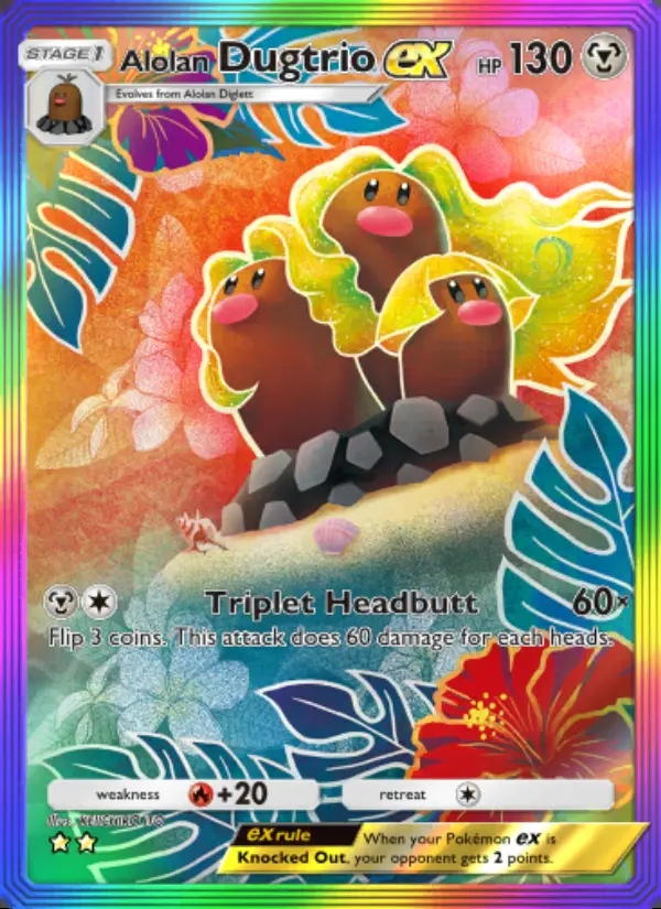 Image of the card Alolan Dugtrio ex
