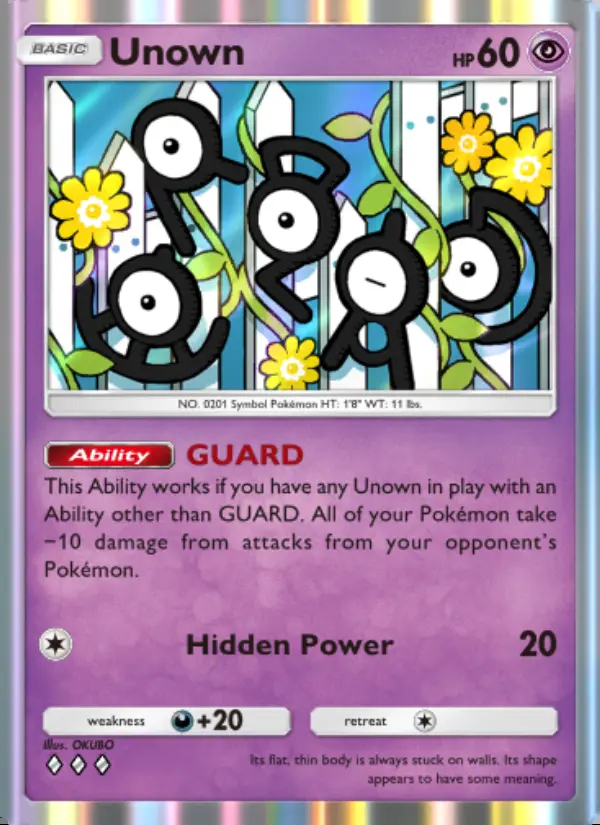 Image of the card Unown
