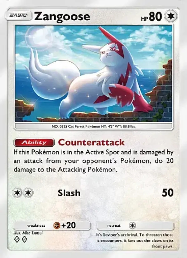 Image of the card Zangoose