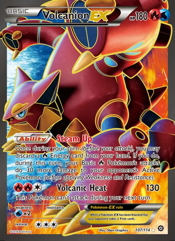 Image of the card Volcanion EX