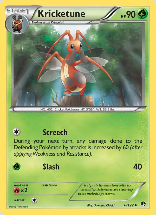 Image of the card Kricketune
